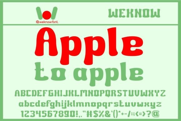 Apple to Apple: A Playful Display Font for Scroll-Stopping Digital Content
