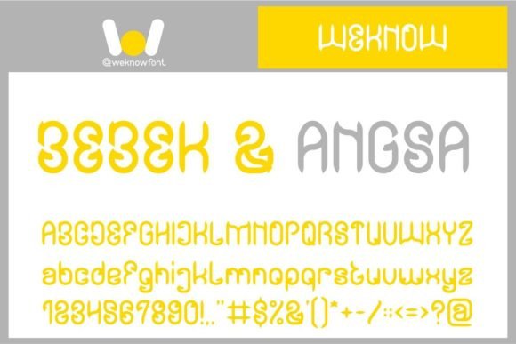 Bebek and Angsa: A Bold Display Font for Modern Campaign Design