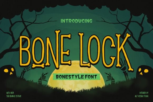 Bone Lock: A Spooky Display Font for Bold Web Design