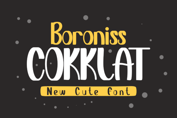 Boroniss Cokklat: A Playful Font for Brighter Editorial Designs