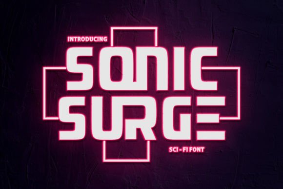 Bring Your Craft Designs to Life with the Sonic Surge Display Font