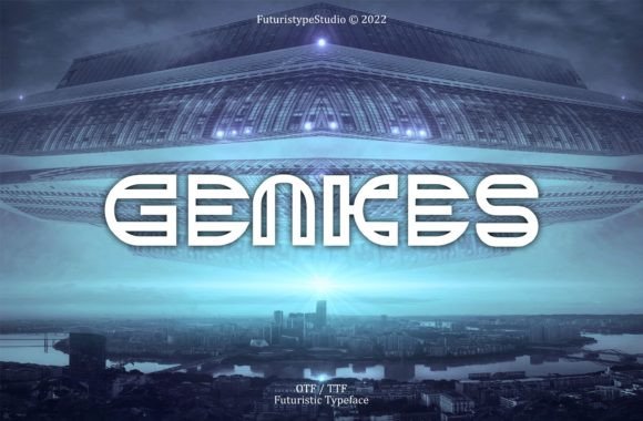 Genkes: A Futuristic Display Font for Bold Marketing Visuals
