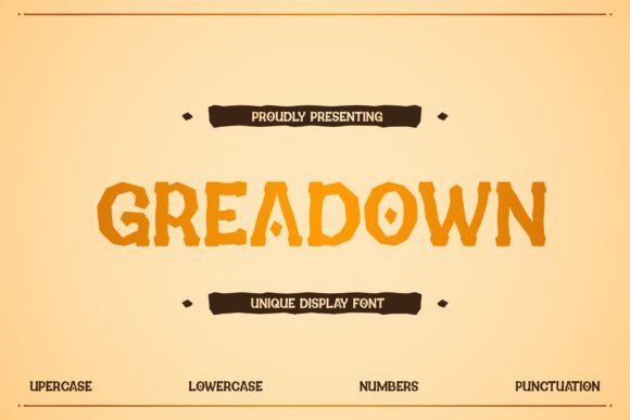 Greadown: A Vintage Display Font That Brings Personality to Branding