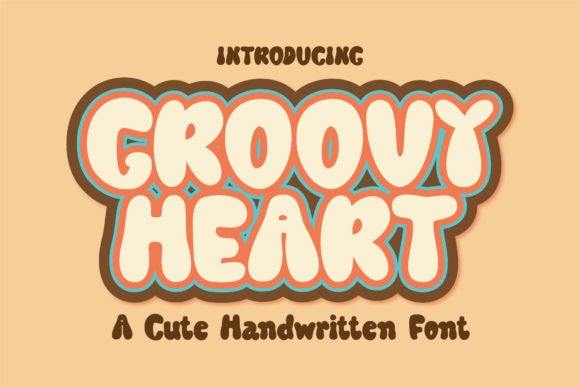Groovy Heart: A Playful Display Font for Modern Branding Projects