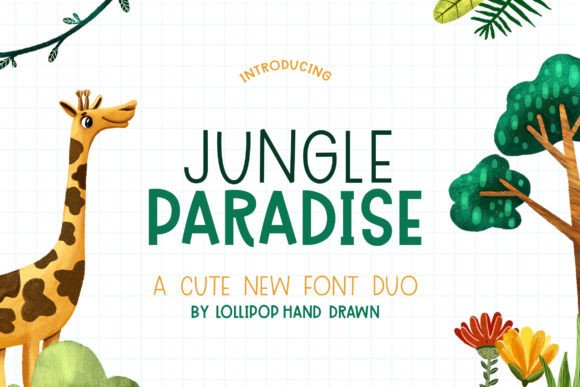 Jungle Paradise: A Playful Display Font for Bold Marketing Designs
