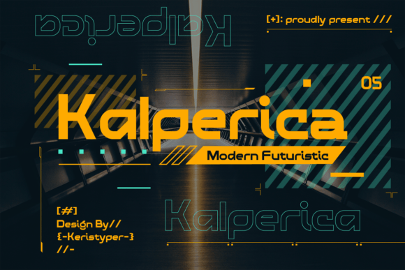 Kalperica: A Futuristic Display Font for Crafters and Makers