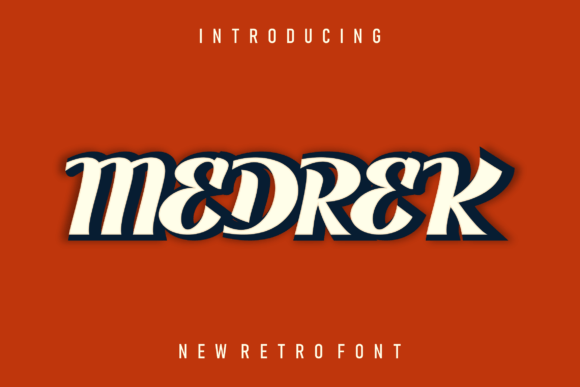 Medrek: A Bold, Retro Display Font for Creative Branding Projects