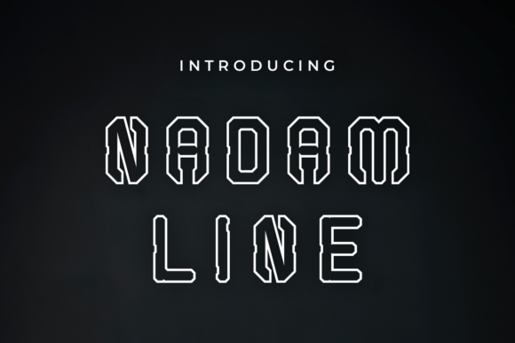 Nadam Line: A Bold Display Font for Modern Web and Brand Design