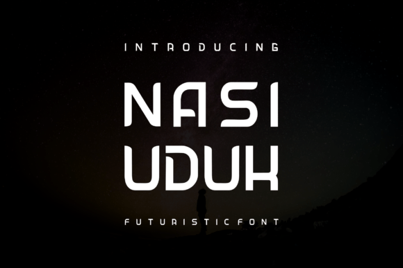 Nasi Uduk: A Futuristic Display Font for Crafters and Product Designers