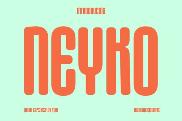 Neyko: A Joyful Display Font for Small Business Branding