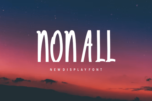 Nonall: A Charming Display Font for Modern Web and Digital Design
