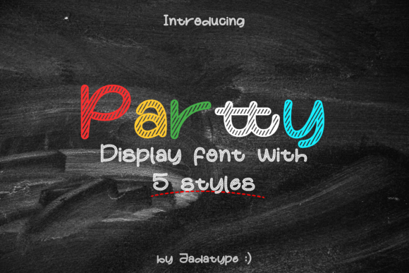 Partty: A Playful Display Font That Elevates Campaign Visuals