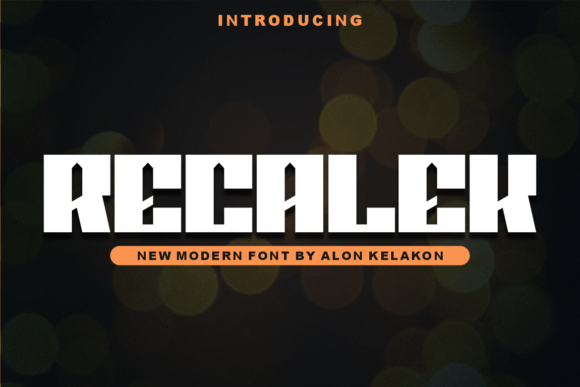 Recalek: A Modern Display Font That Elevates Brand Identity