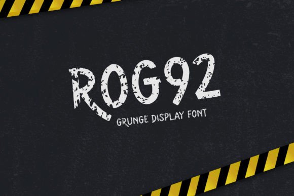Rog92: A Grunge-Inspired Display Font for Bold Web Typography