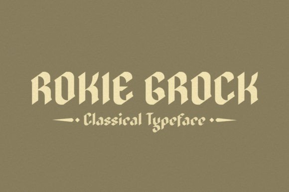 Rokie Grock: A Bold Display Font for Crafters & Product Makers