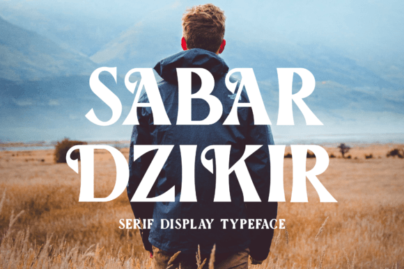 Sabar Dzikir: A Refined Display Font for Elegant Editorial Design