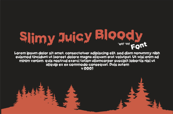 Slimy Juicy Bloody: A Horror-Style Display Font for Bold Editorial Design