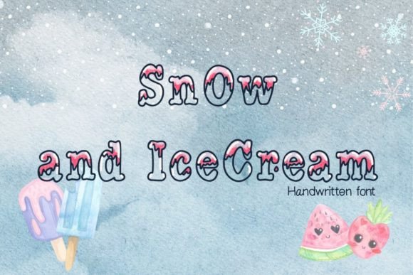 Snow and Icecream: A Fresh Display Font for Modern Web Design