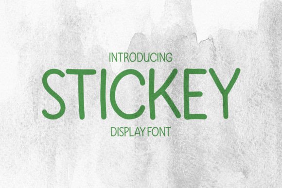 Stickey: A Playful Display Font for Warm Editorial Designs