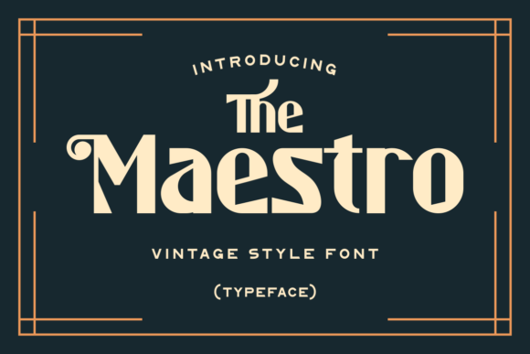 The Maestro: A Display Font That Elevates Your Business Branding