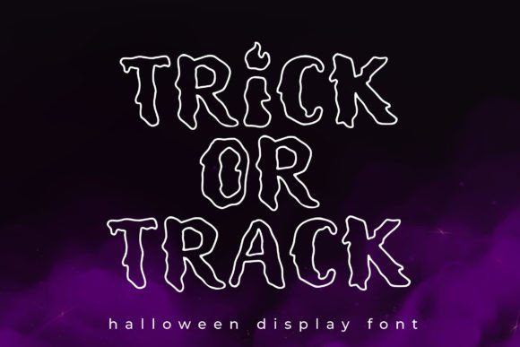 Trick or Track: A Halloween Display Font for Bold Marketing Visuals