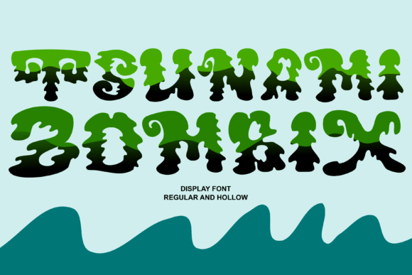 Tsunami Zombix: A Bold Display Font for Spooky Branding