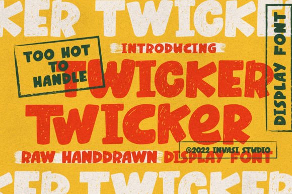 Twicker: A Playful Display Font That Brings Personality to Branding