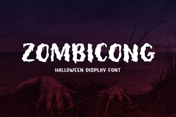 Zombicong: A Spooky Display Font for Crafters and Product Designers